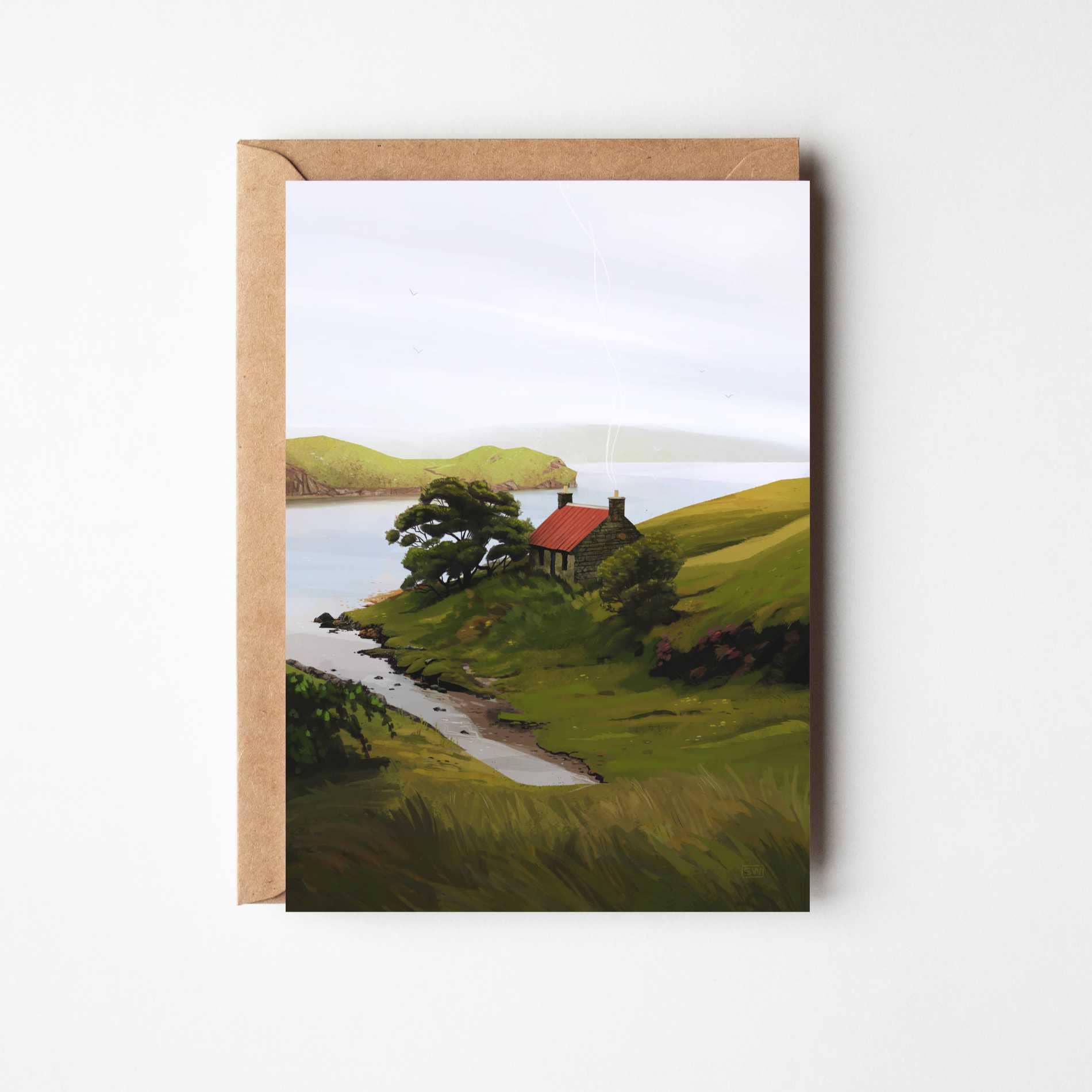 Harris Whispers, Cosy Cottage Greeting Cards