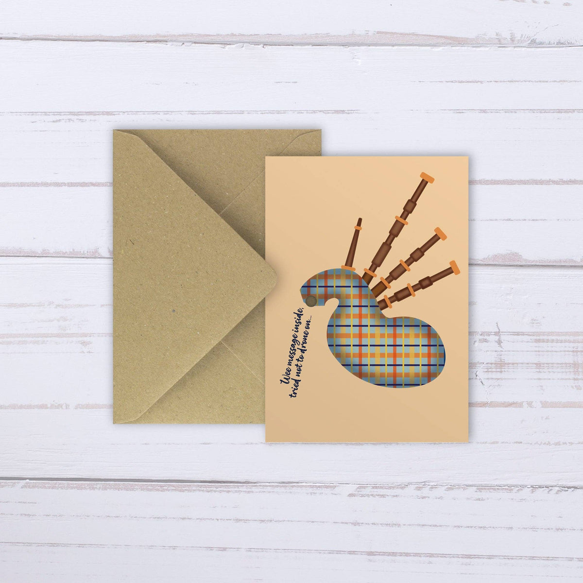 Bagpipes balloon card | Drone