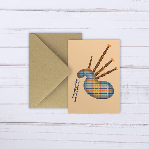 Bagpipes balloon card | Drone