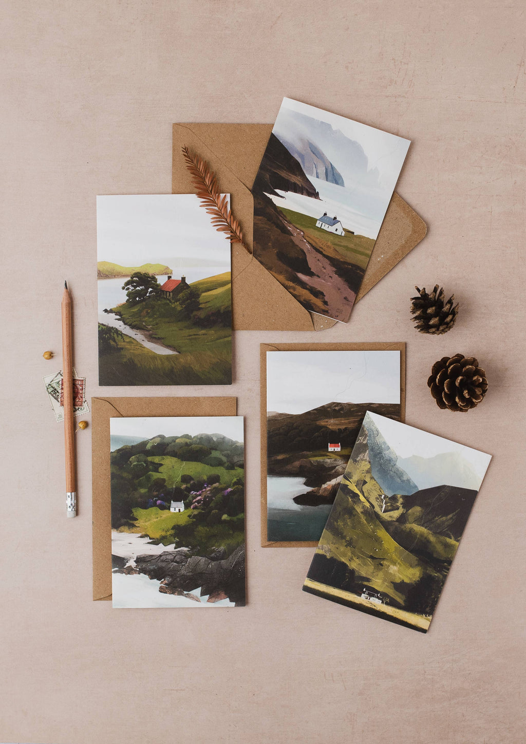 Mull of Kintyre, Cosy Cottage Greeting Cards