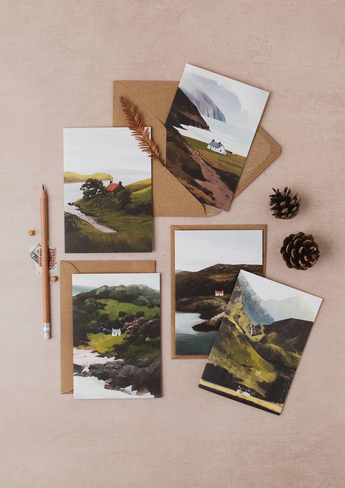 Mull of Kintyre, Cosy Cottage Greeting Cards