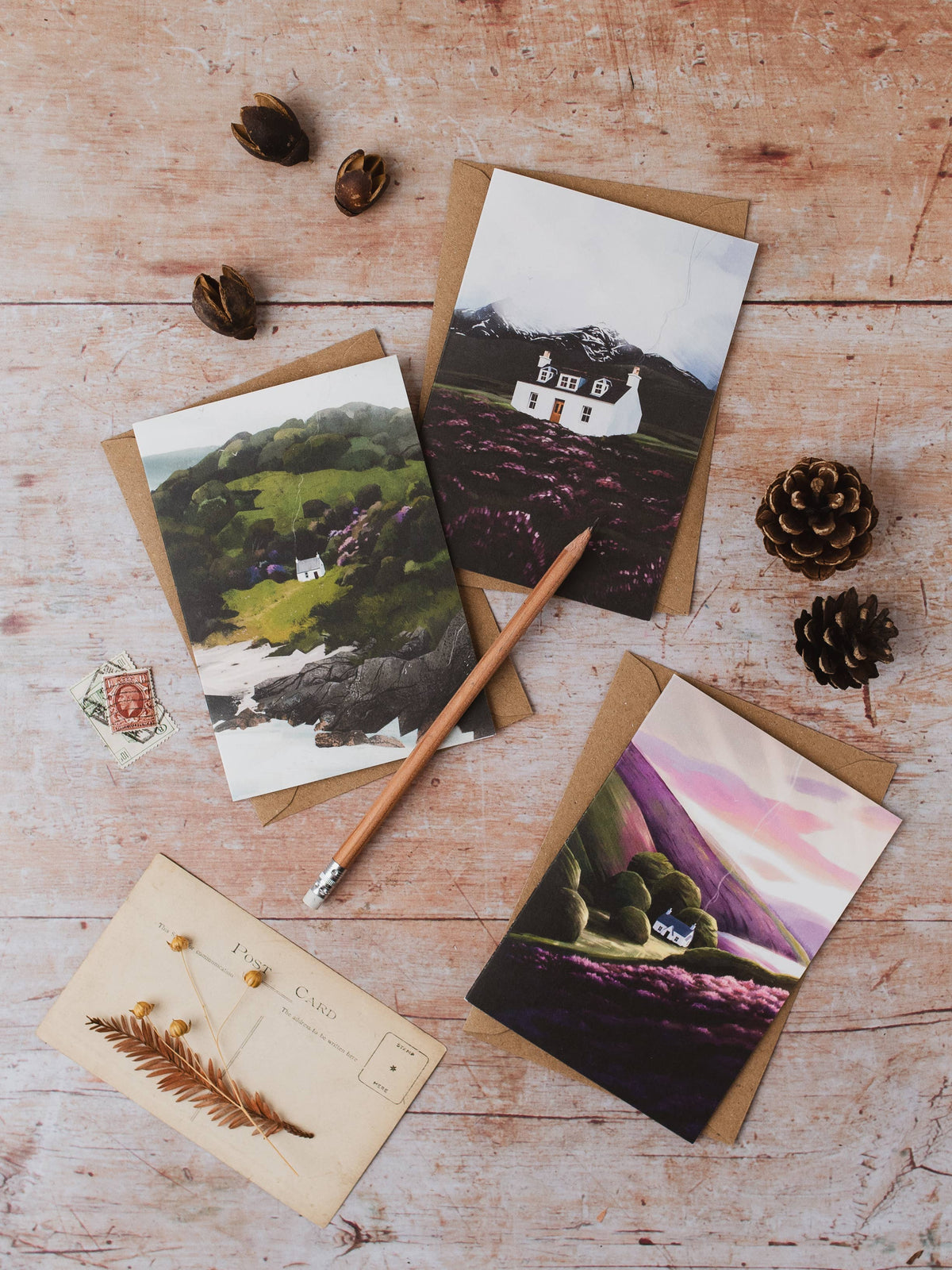 Mull of Kintyre, Cosy Cottage Greeting Cards