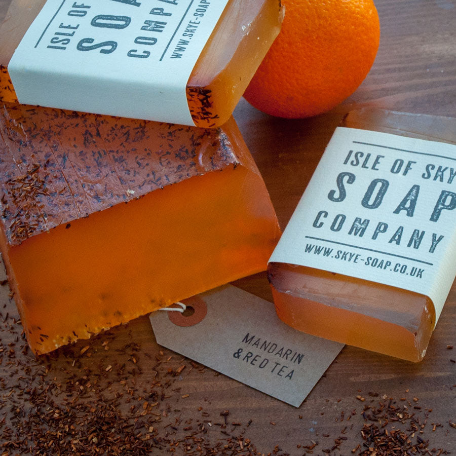 Mandarin & Red Tea ‘Scrubby’ Soap