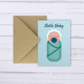 New baby boy | balloon card | lighter