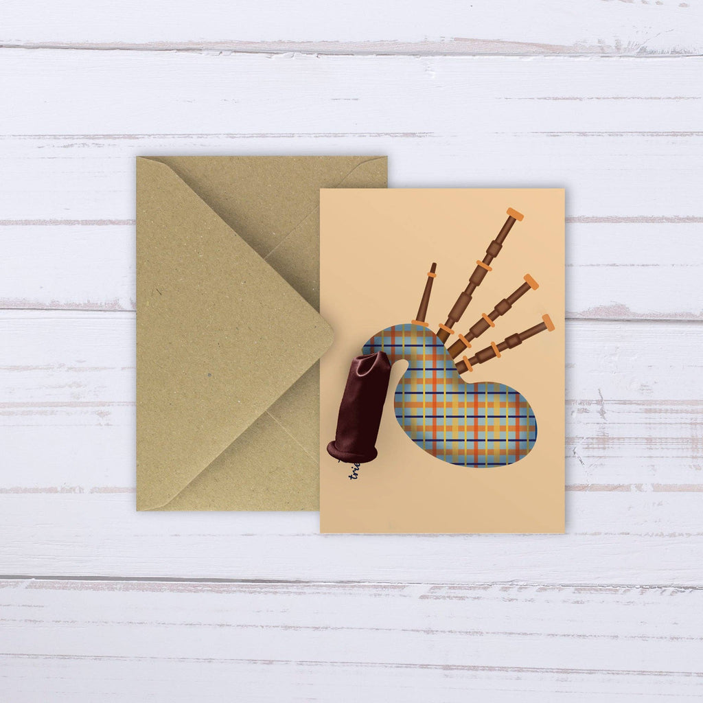 Bagpipes balloon card | Drone