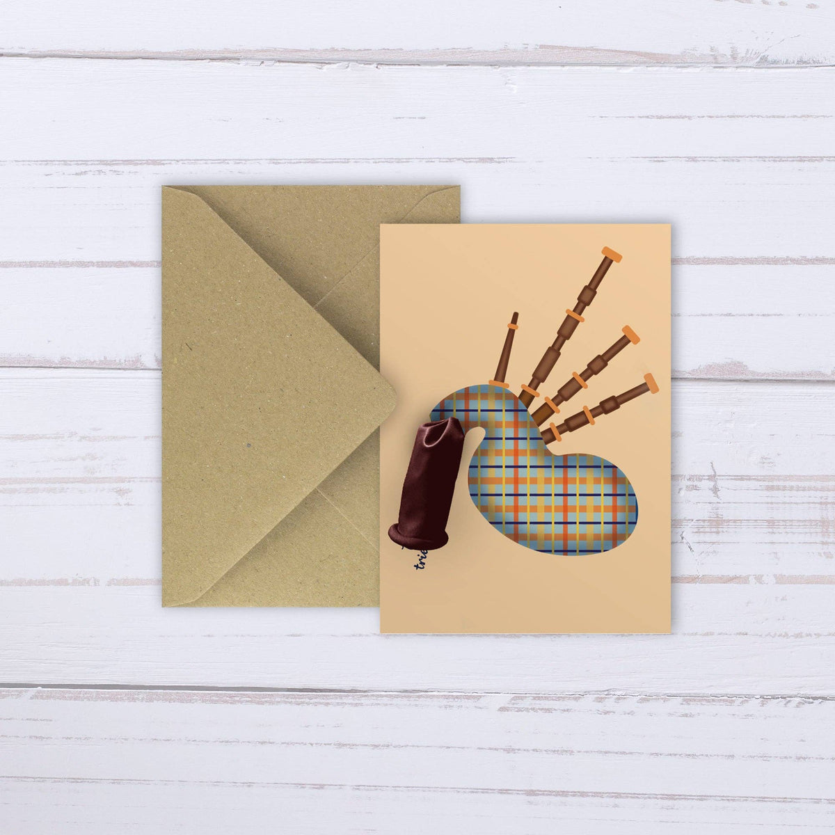 Bagpipes balloon card | Drone