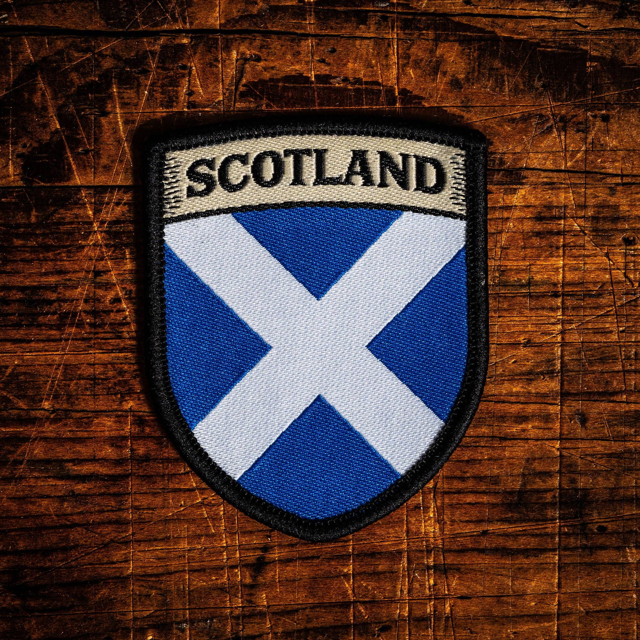 Saltire shield patch